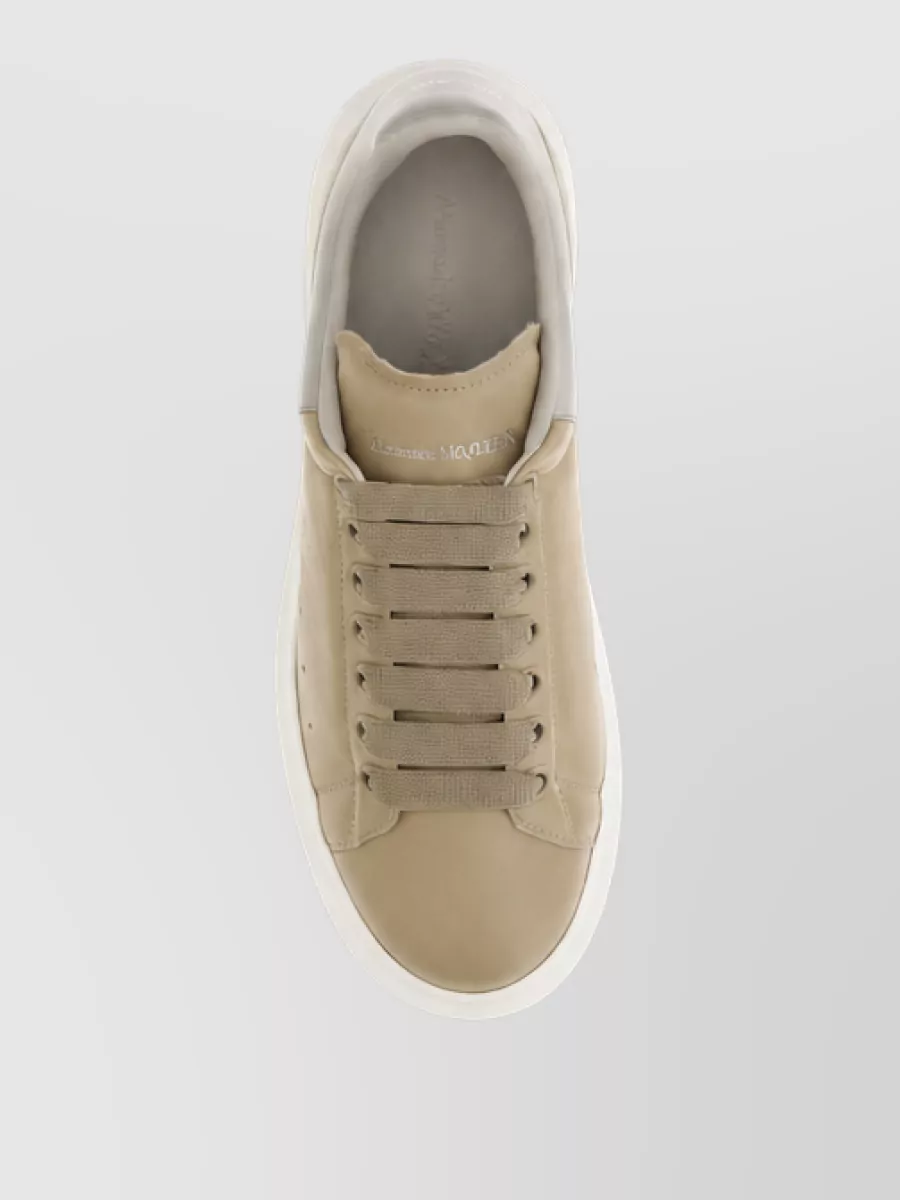 Alexander Mcqueen Calf Leather Platform Sneakers