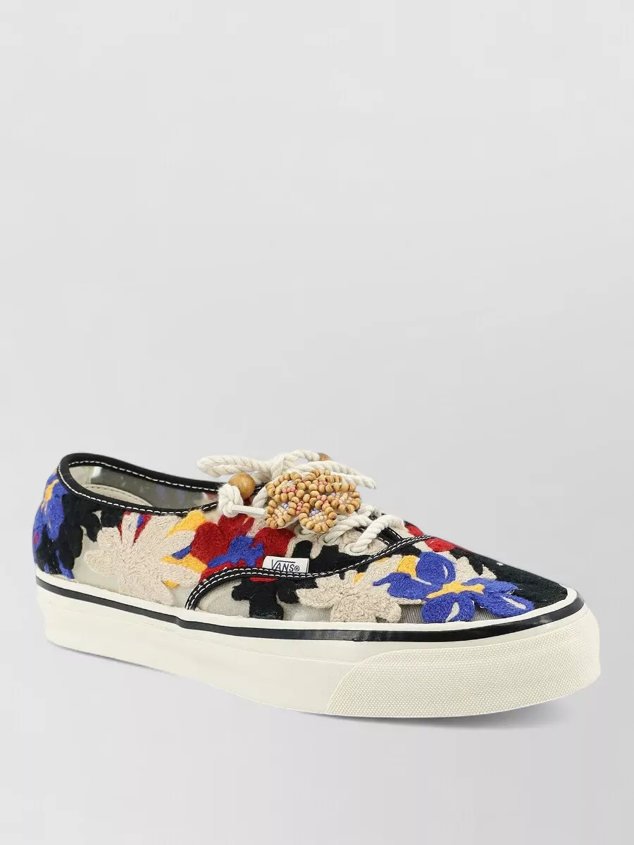 Vans macramé floral lace-up sneakers