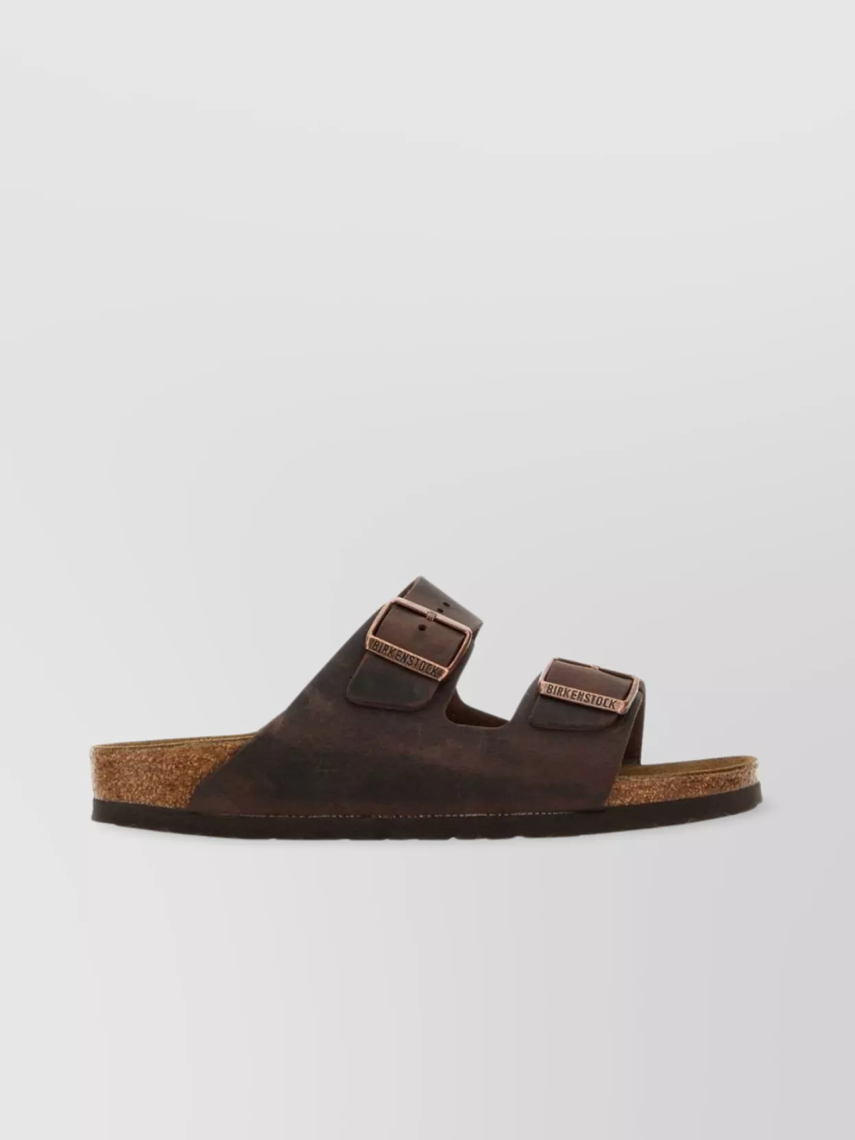 Shop Birkenstock Open Toe Leather Slide Sandals
