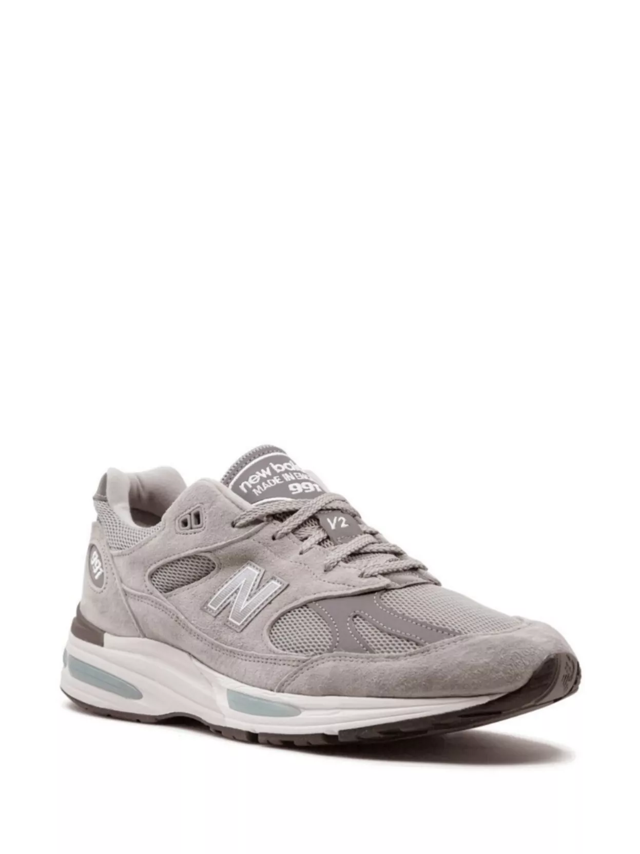 New Balance Lace-Up Sneakers With Suede And Mesh