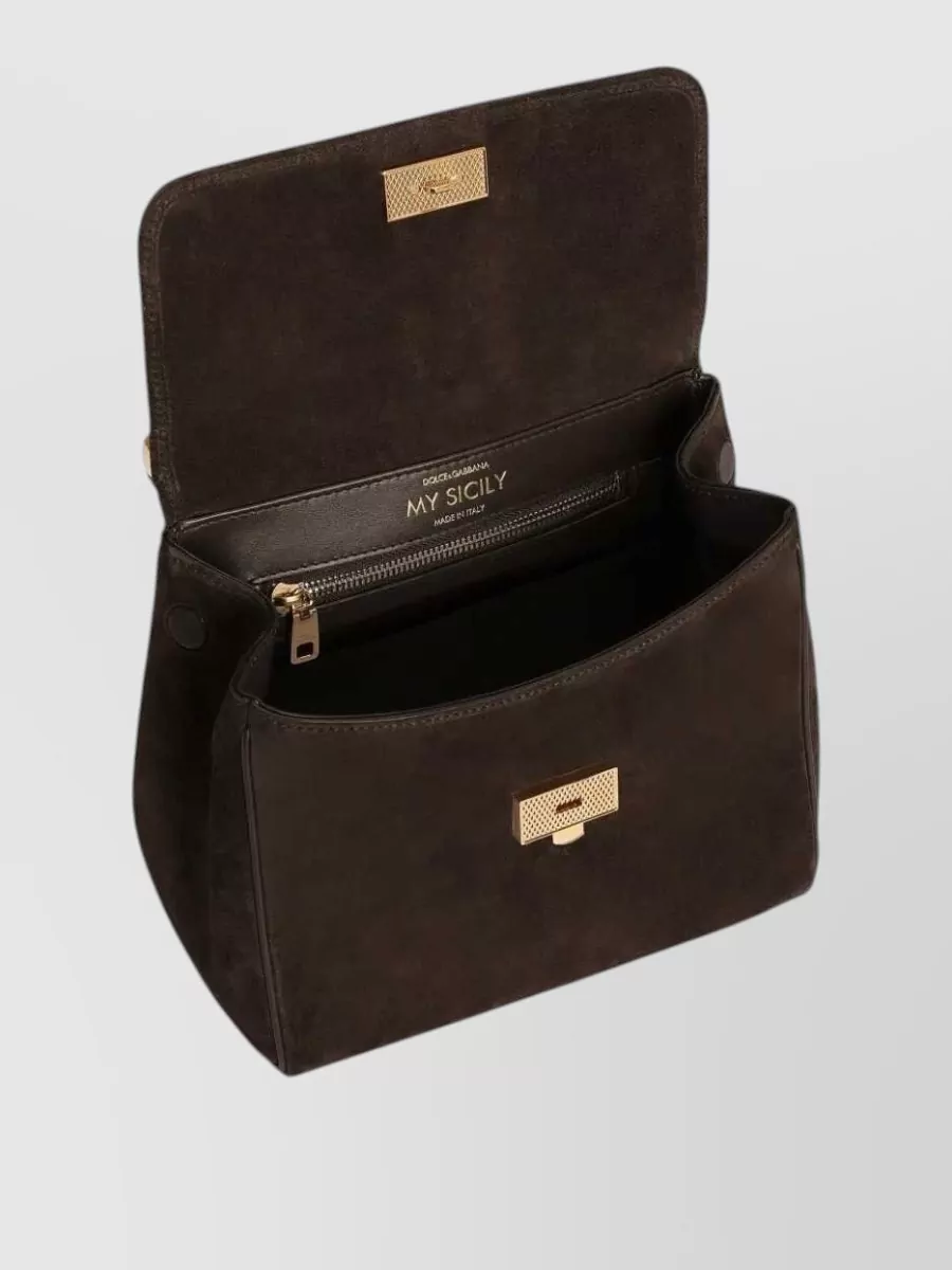Dolce&Gabbana My Sicily Small Leather Shoulder Bag