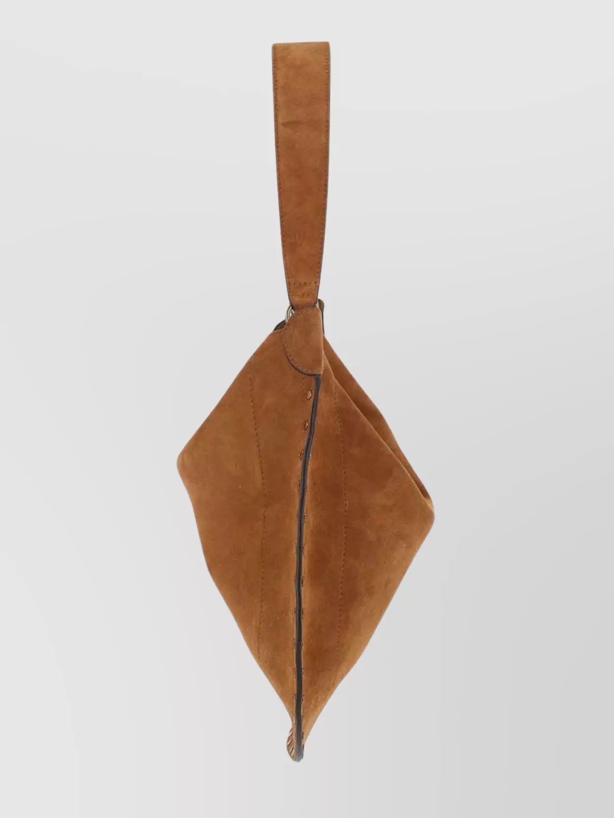 Isabel Marant Curved Suede Studded Single Strap Bag