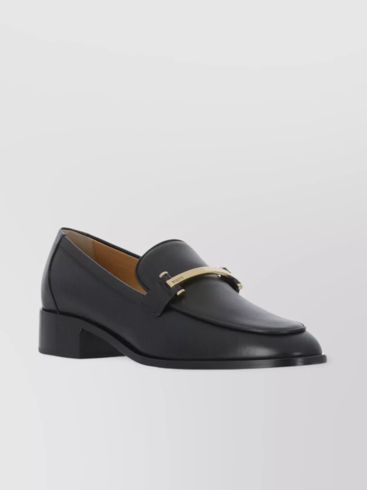 Tod's Women's Leather Loafers Gold Hardware