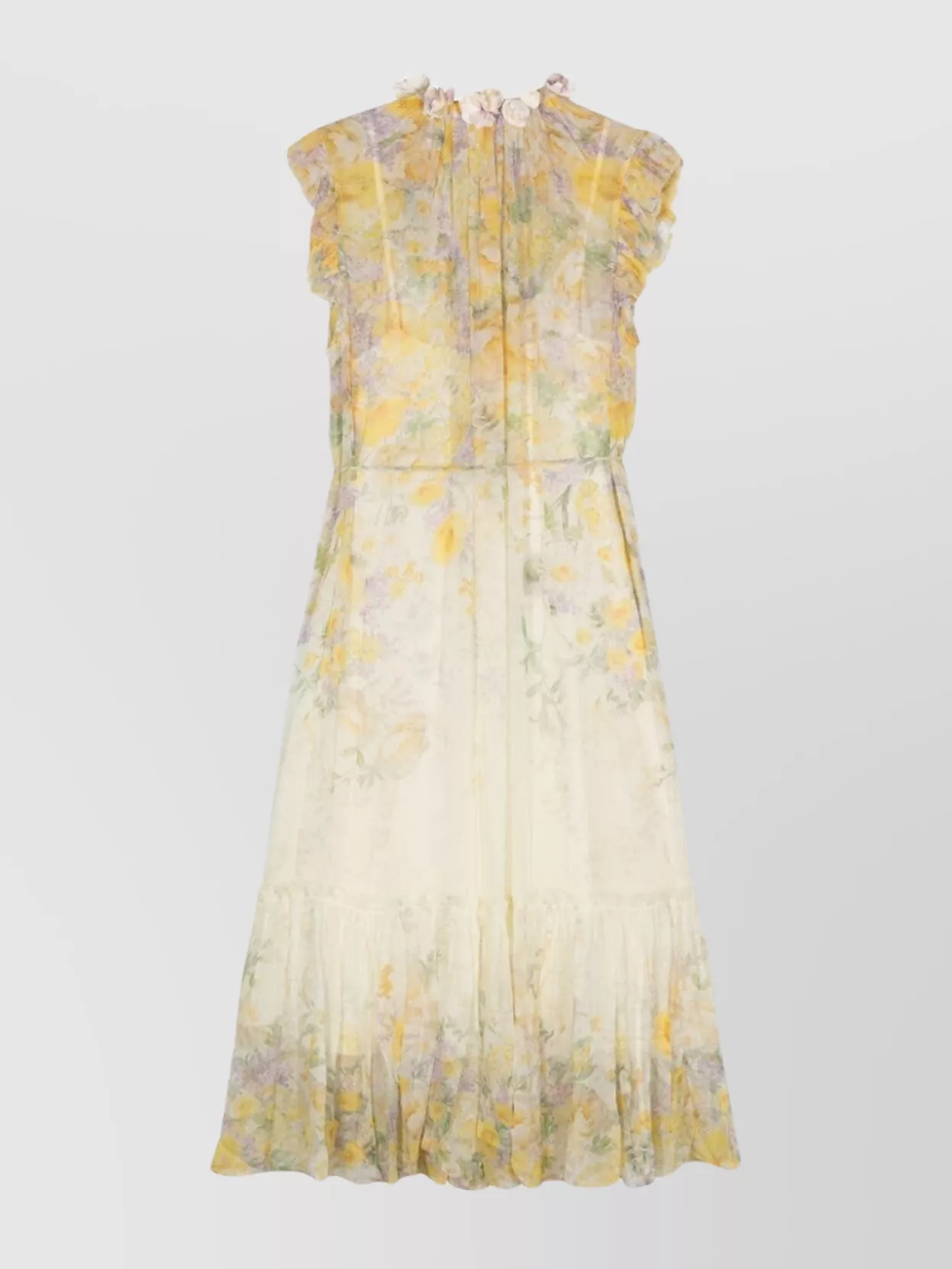 Zimmermann Floral Garden Print Midi Dress