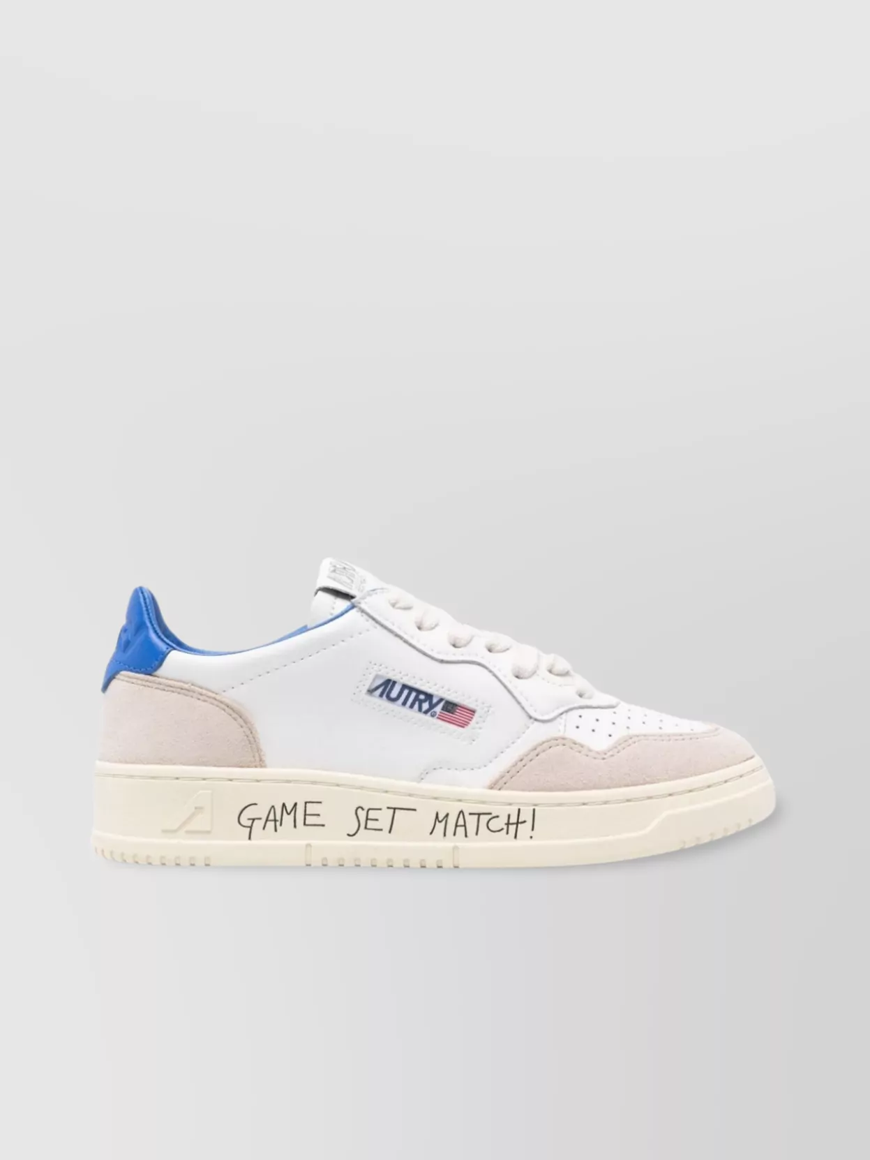Autry Medalist Low Leather And Suede Sneakers With Lettering