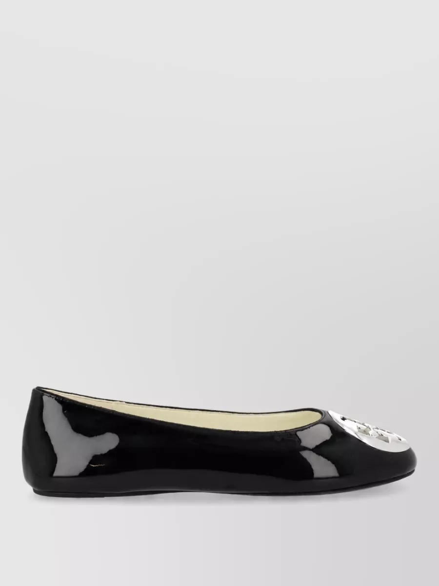Tory Burch Reva Ballerina Shoes Patent Rounded Toe
