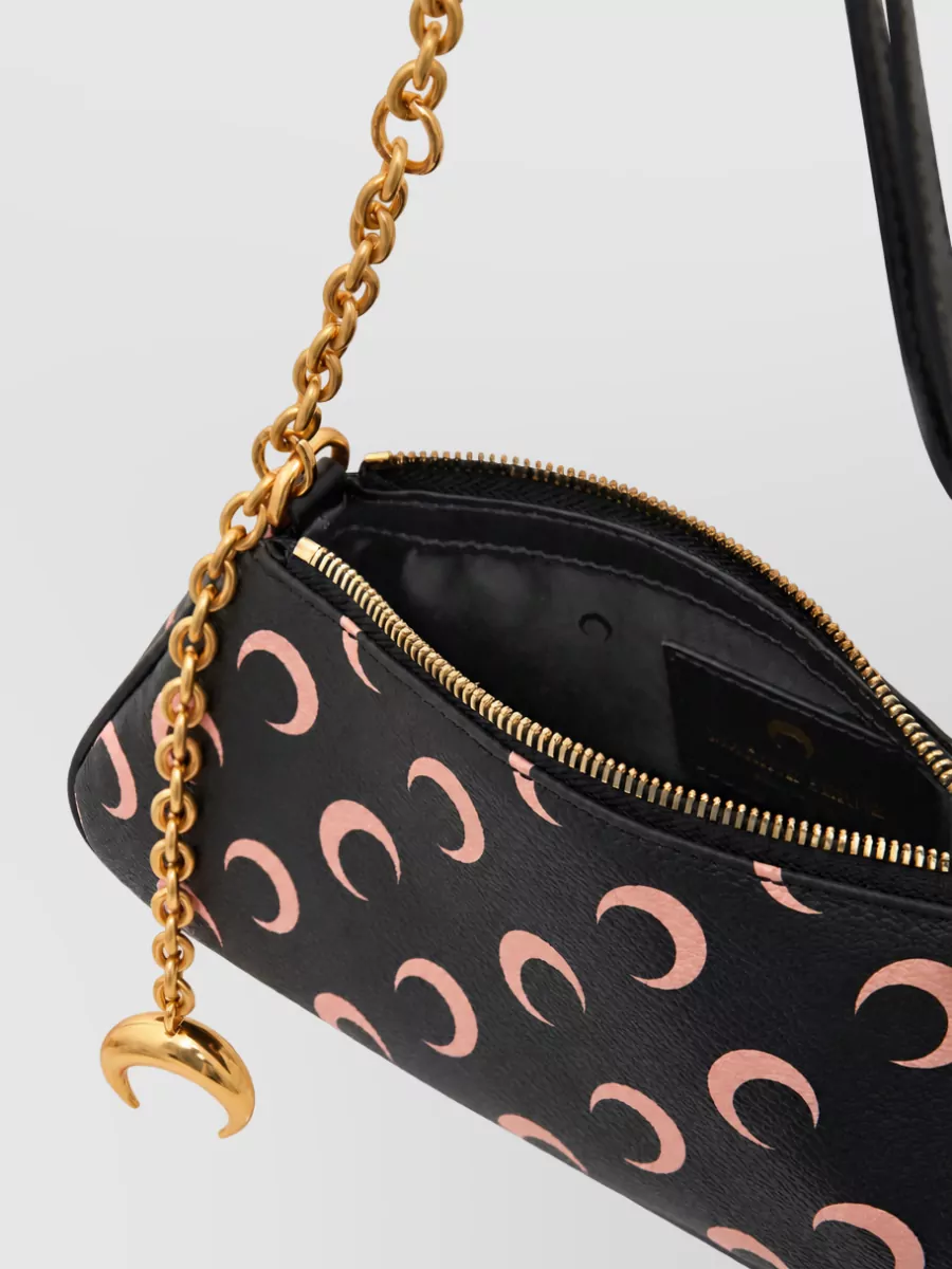 Marine Serre Moon Jacquard Small Canvas Clutch Bag