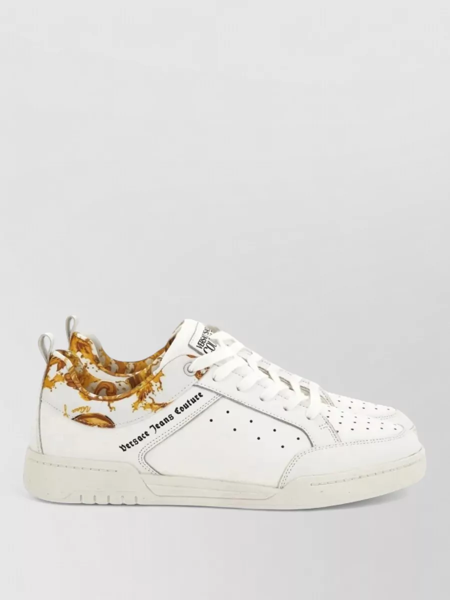 Versace Jeans Couture Leather Low-Top Sneakers
