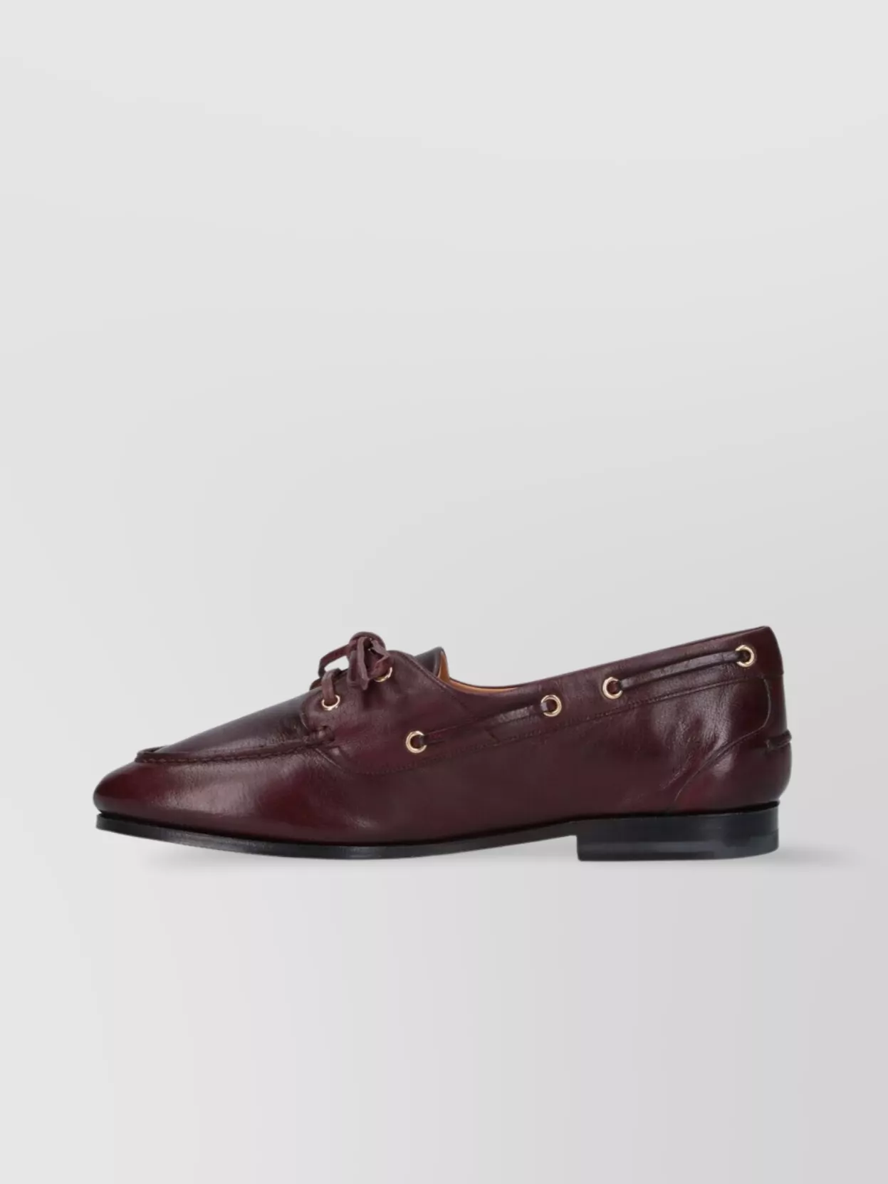 Bally Leather Loafers With Round Toe And Rubber Sole