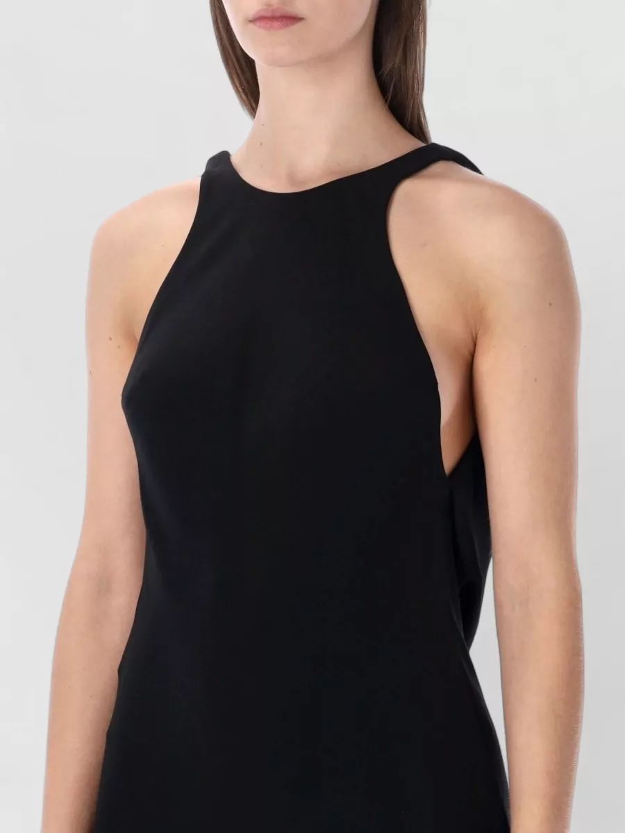 The Andamane Carmen Halter Mini Dress Open Back