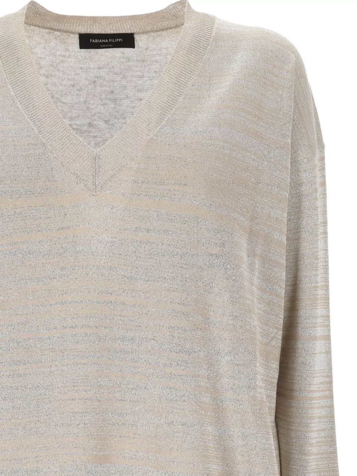 FABIANA FILIPPI V-NECK LONG SLEEVE KNIT SWEATER