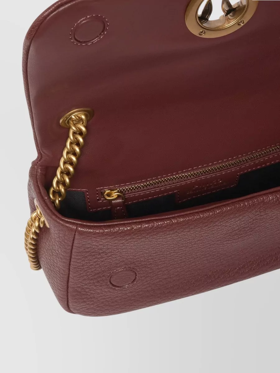 Pinko Love Bag Click Medium Lambskin Shoulder Bag