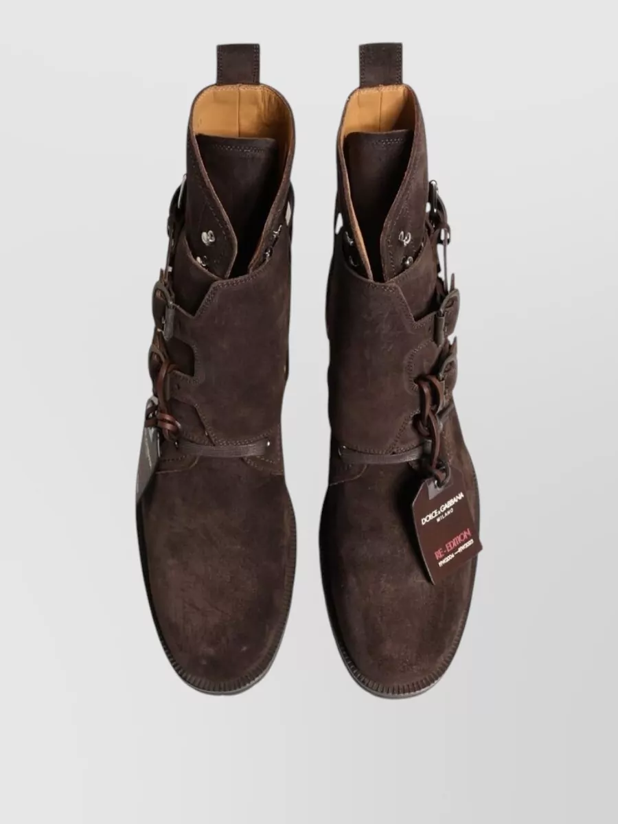 Dolce&Gabbana Suede Leather Ankle Boots