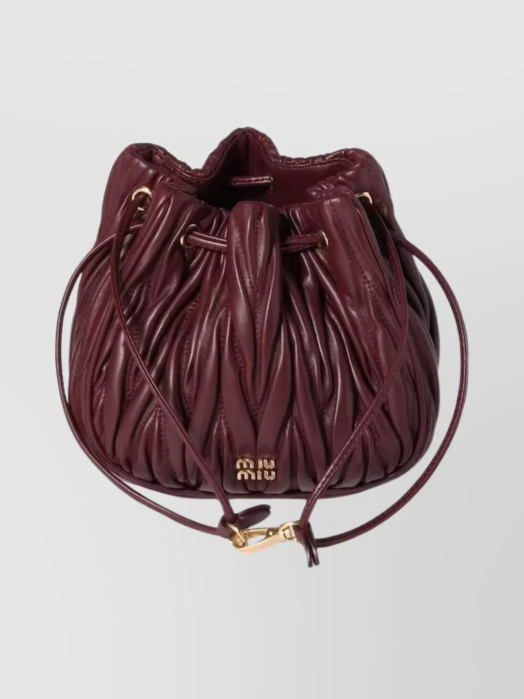 Miu Miu Quilted Nappa Leather Bucket Bag