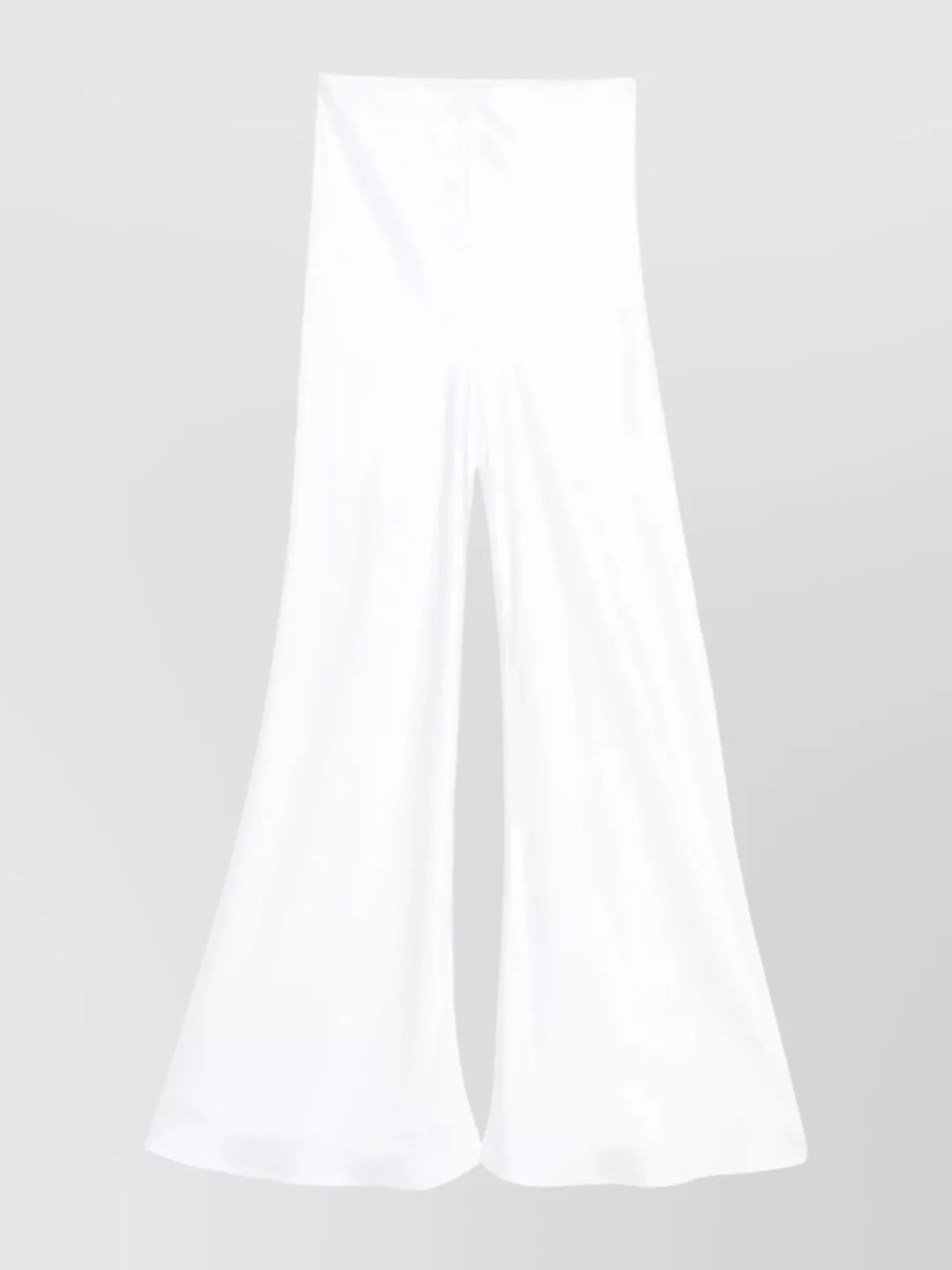 Norma Kamali High Waist Wide Leg Satin Pant