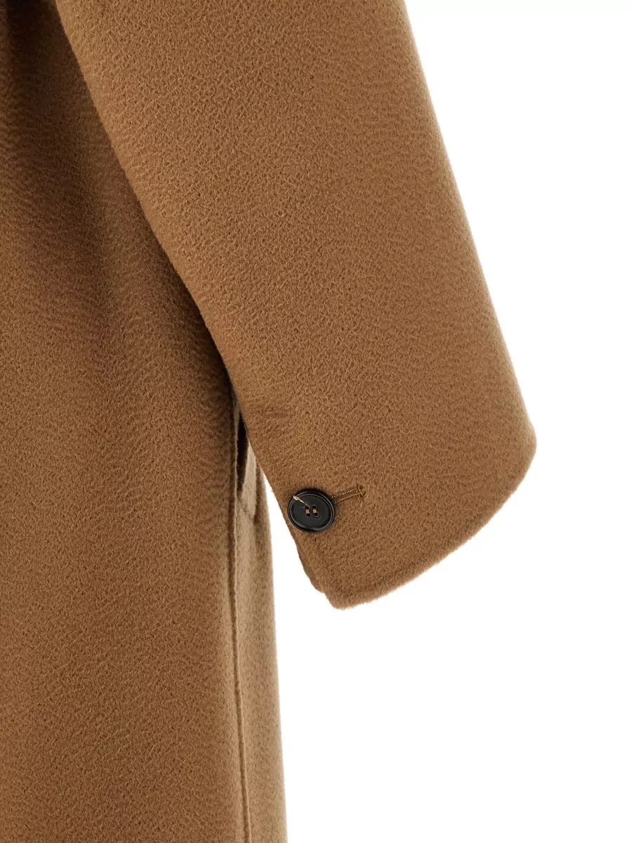 S Max Mara Cashmere Double-Breasted Long Coat