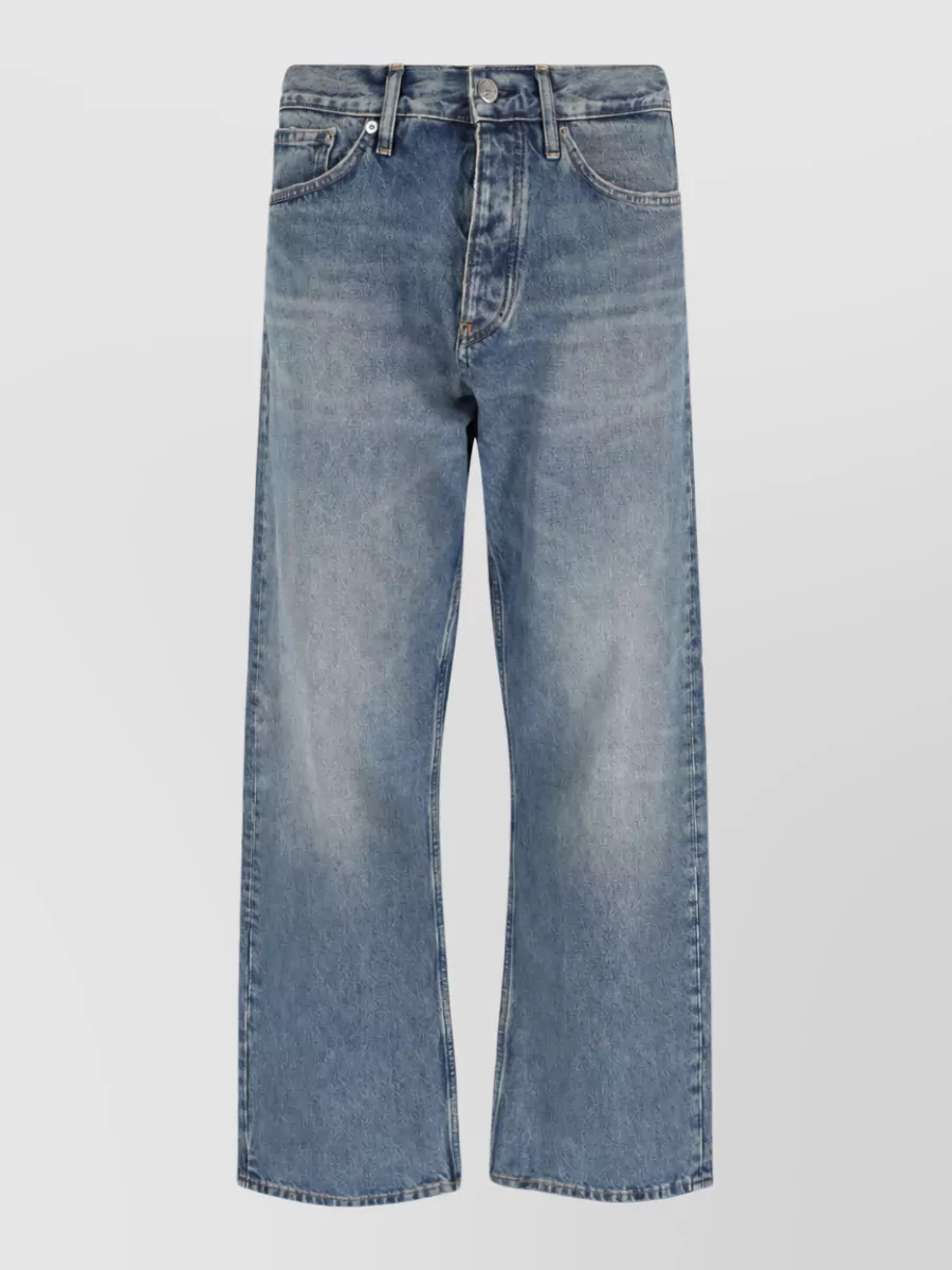 Sunflower denim loose-fit wide-leg trousers