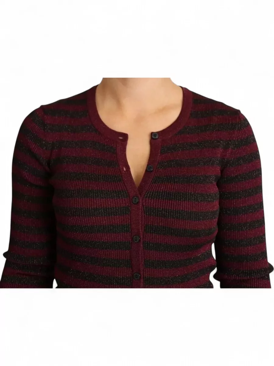 Dolce&Gabbana Striped Slim-Fit Long-Sleeve Cardigan