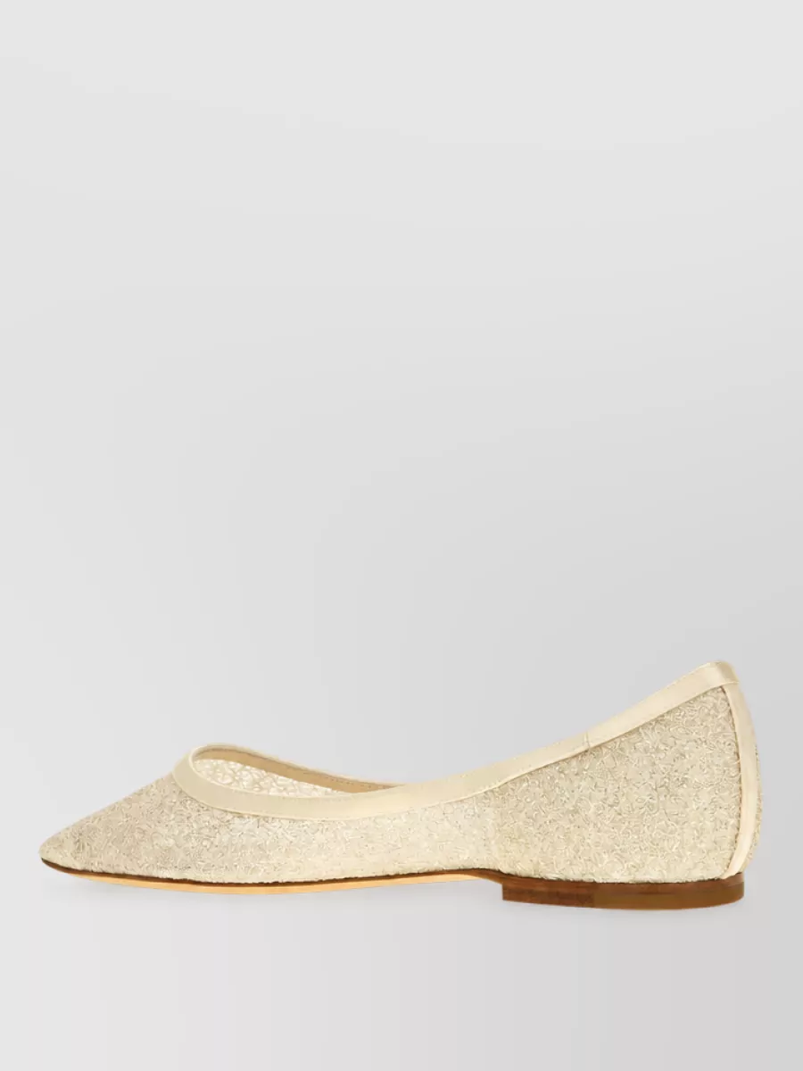 Jimmy Choo Leather Ballerina Flats
