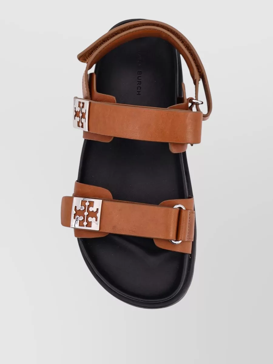 Tory Burch Flat Sandals Open Toe Rubber Sole