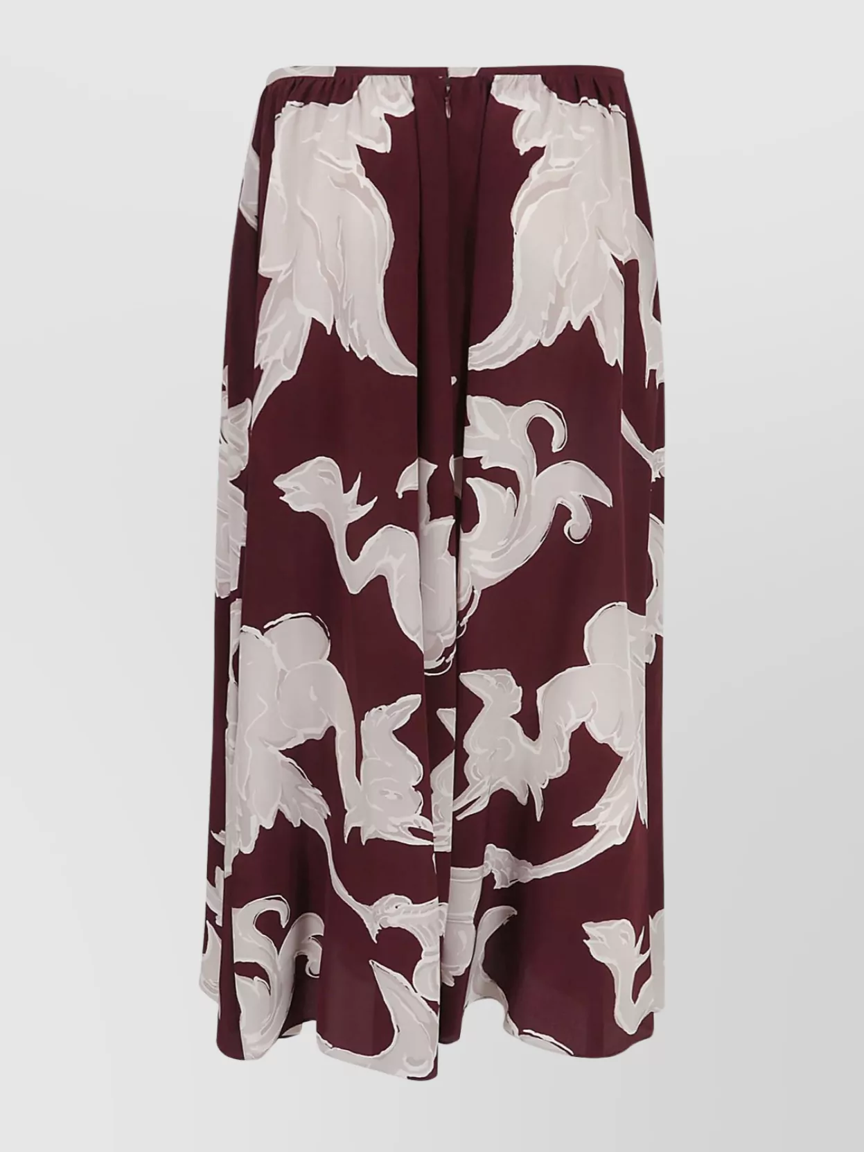 Shop Valentino Animal Print Midi Pleated Skirt