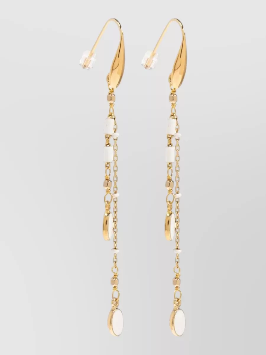 Isabel Marant Casablanca Tassel Earrings Beaded Chain Design