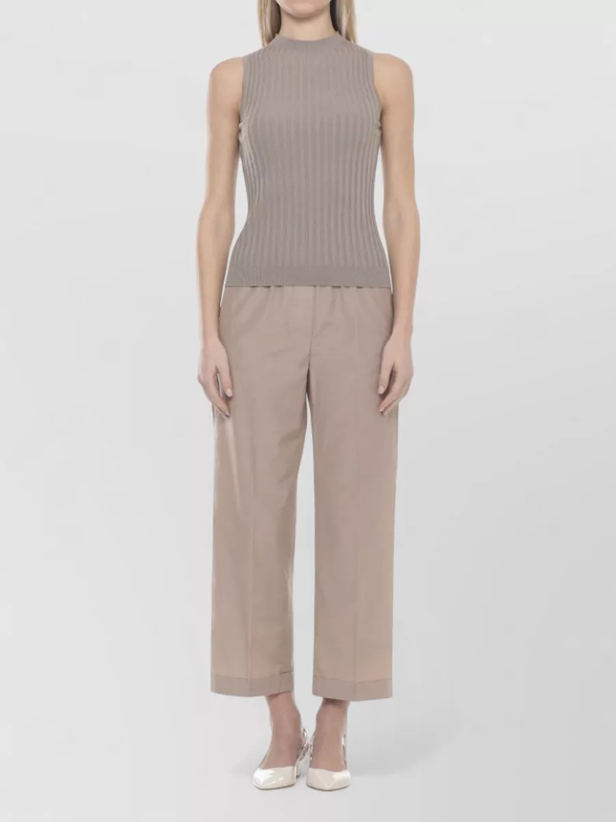 Peserico Ribbed Sleeveless Tank Top