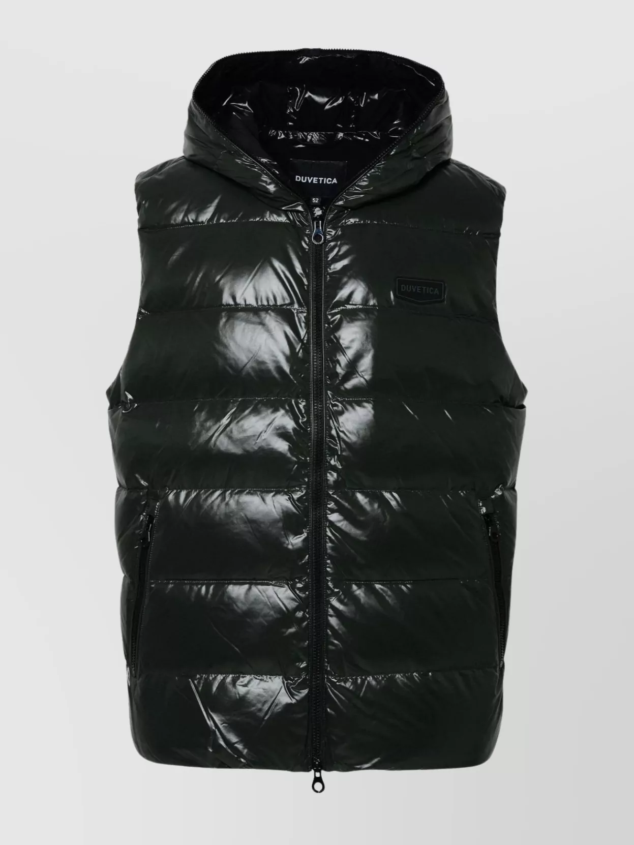 Shop Duvetica Quilted High Collar Sleeveless Vest