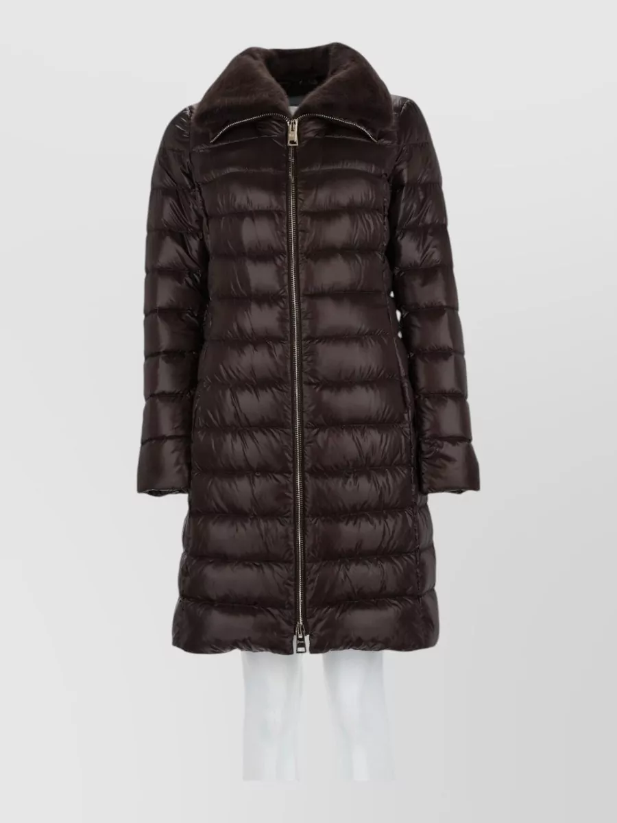 Herno quilted long parka coat