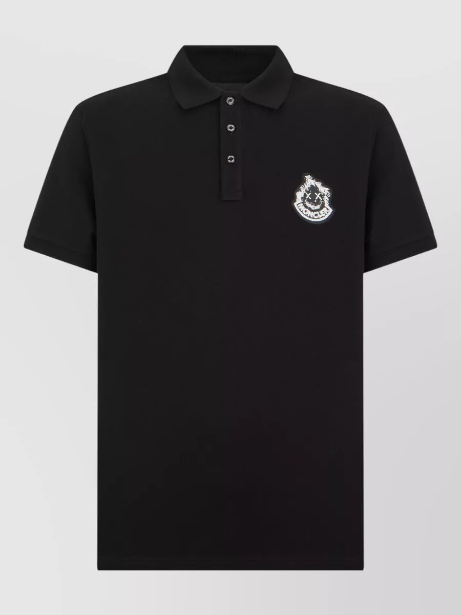 Moncler Short-Sleeve Polo Shirt