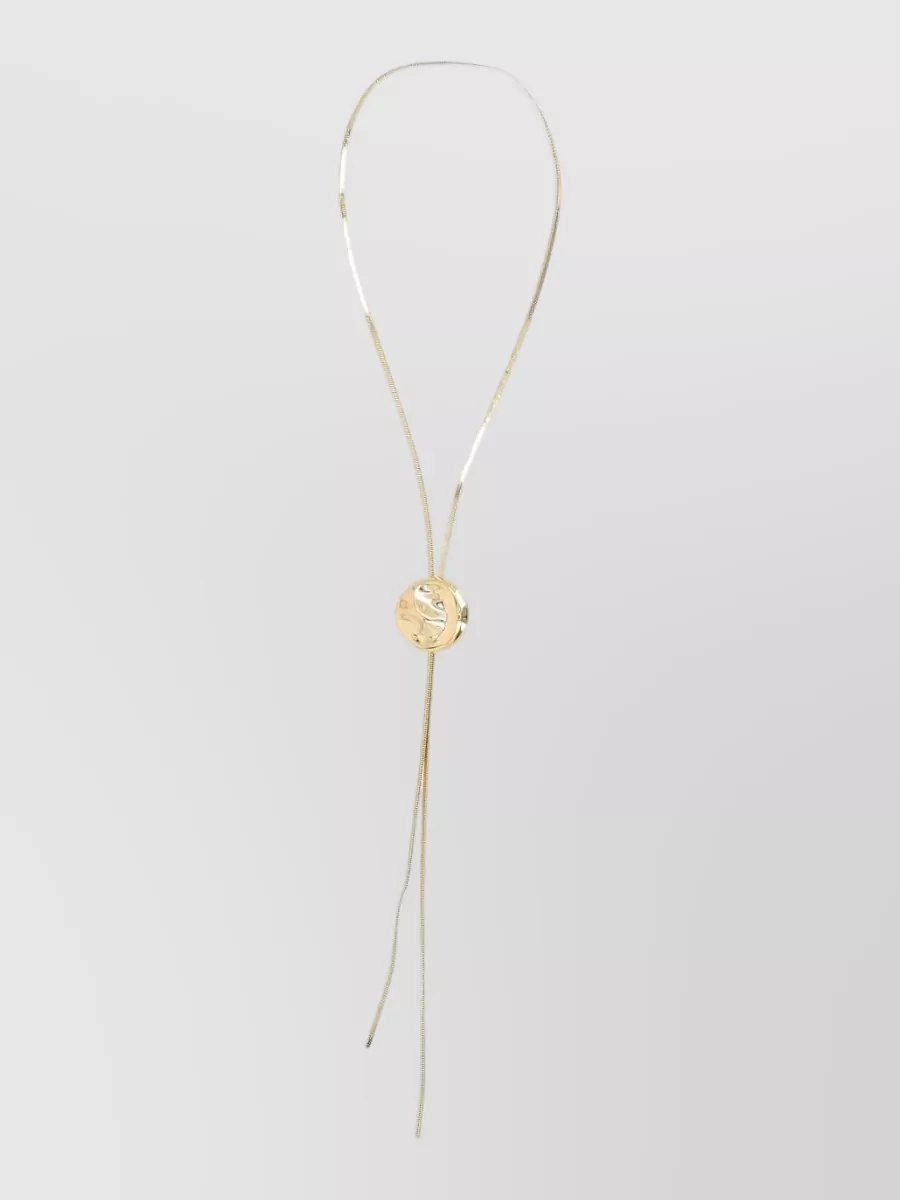Federica Tosi gold-plated bronze lariat necklace