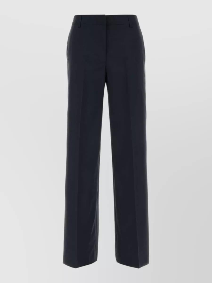 Pt Torino virgin wool twill wide-leg trousers