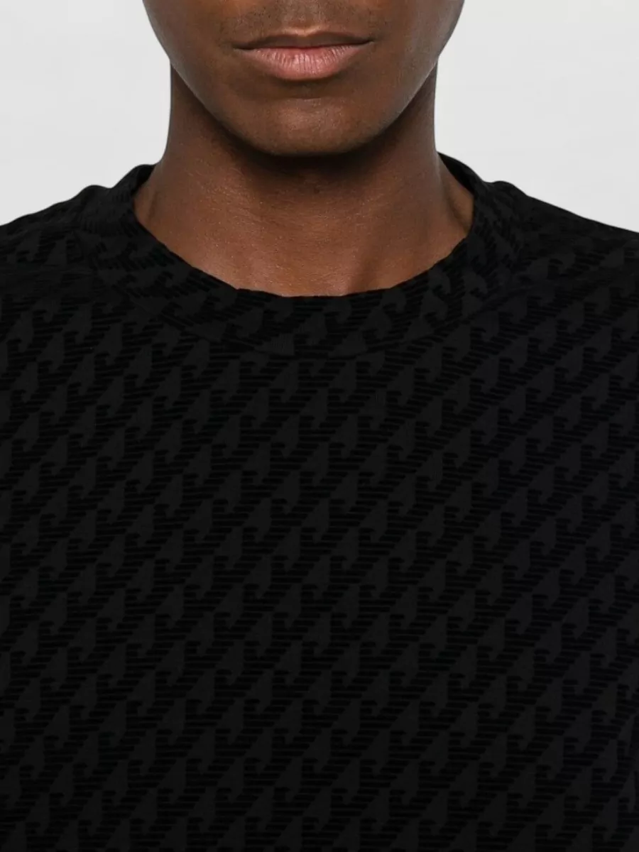 Emporio Armani Logo-Print Crew-Neck Sweatshirt