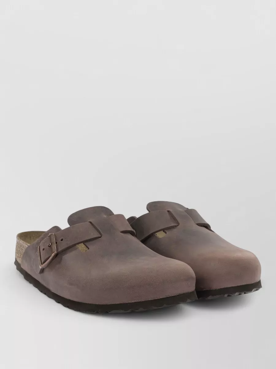 Birkenstock Leather Boston Slippers