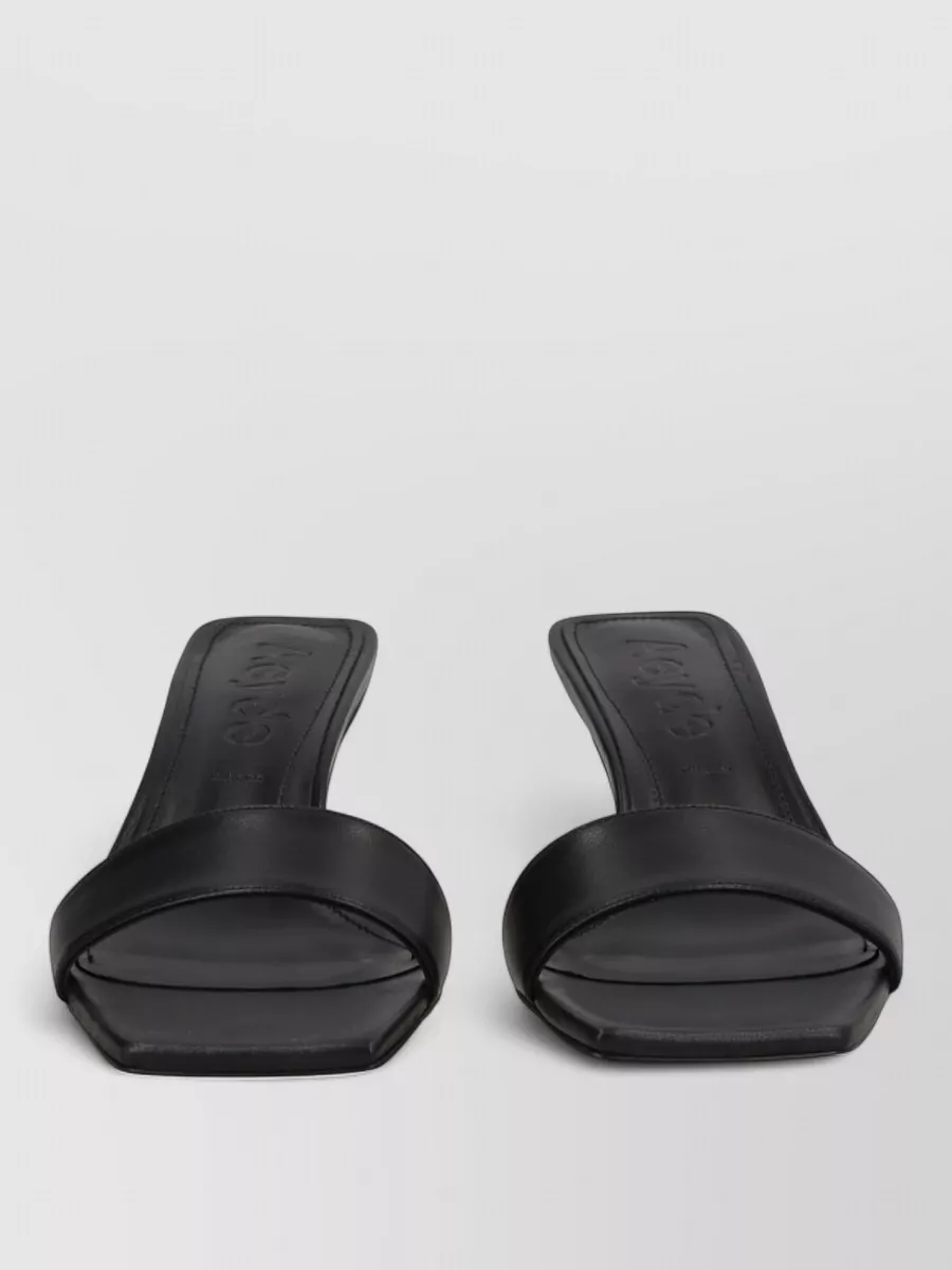 Aeyde Leather Heeled Mules