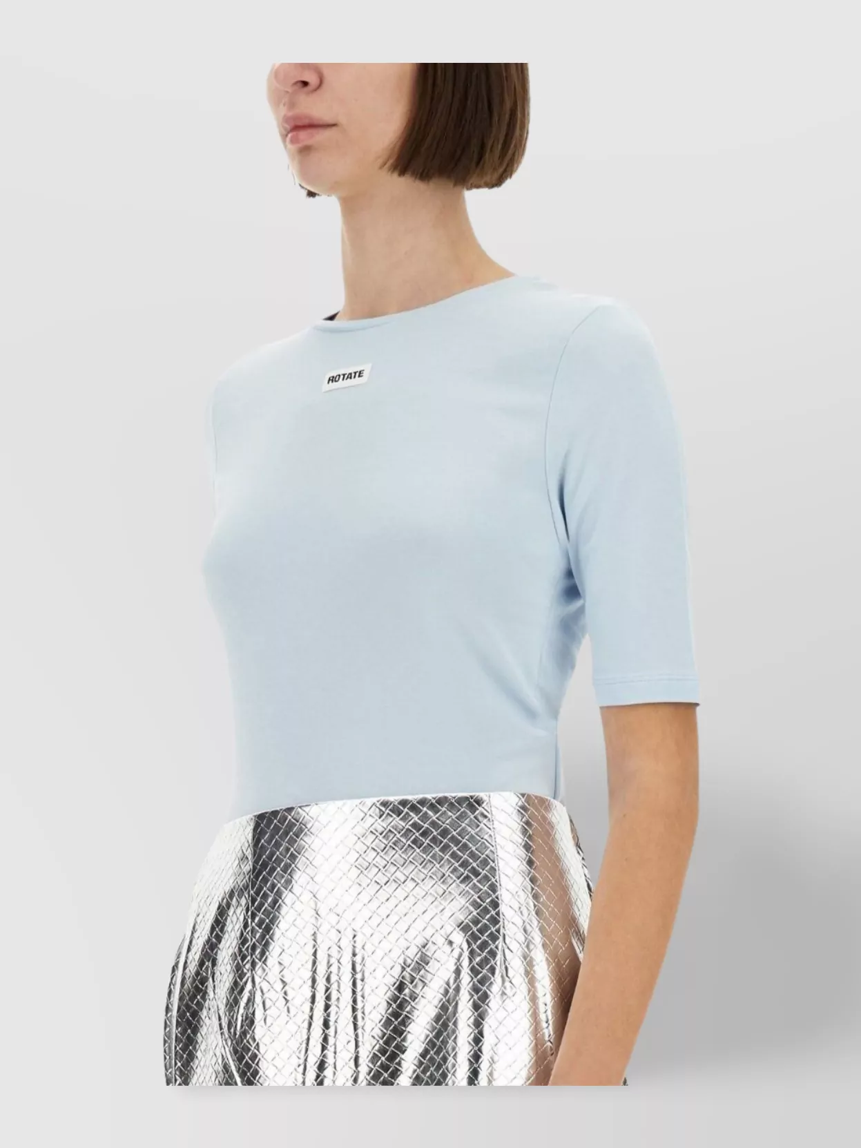 Rotate Birger Christensen Logo Crew Neck T-Shirt