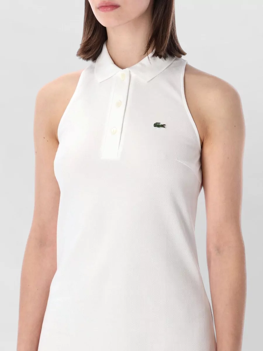 Lacoste Cotton Piqué Sleeveless Polo Mini Dress
