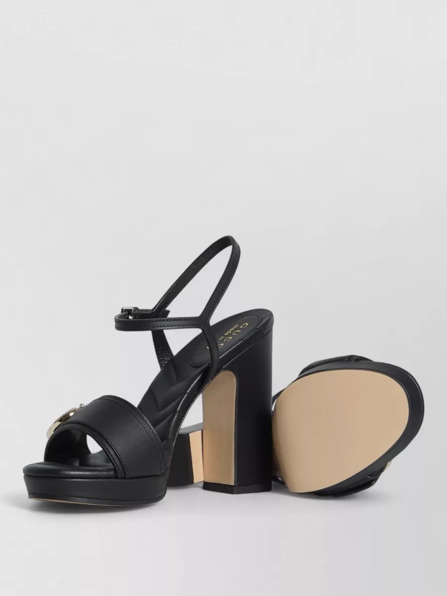 Gucci Leather Platform Sandals