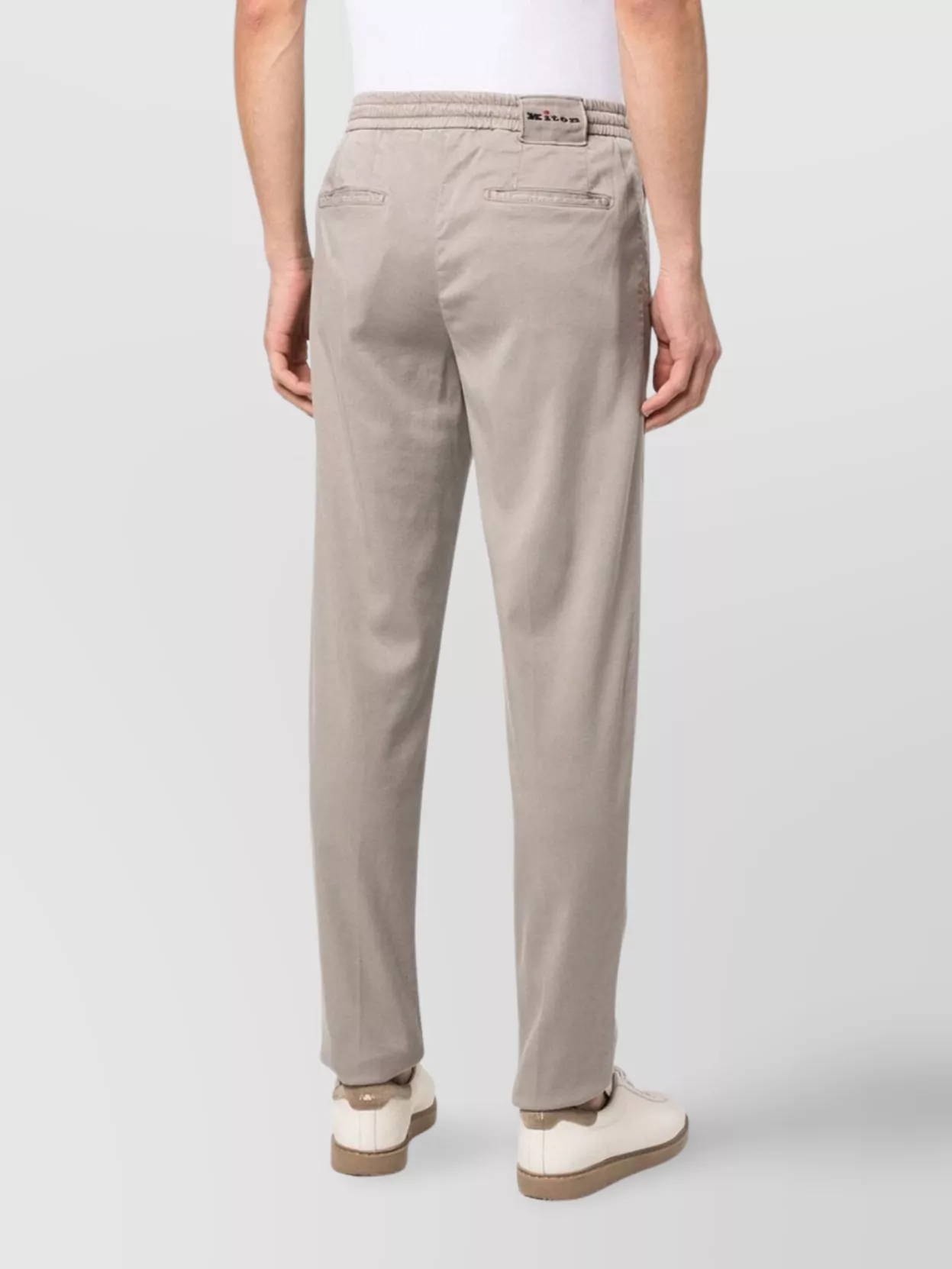 Kiton Trousers Featuring Front Pleats And Belt Loops
