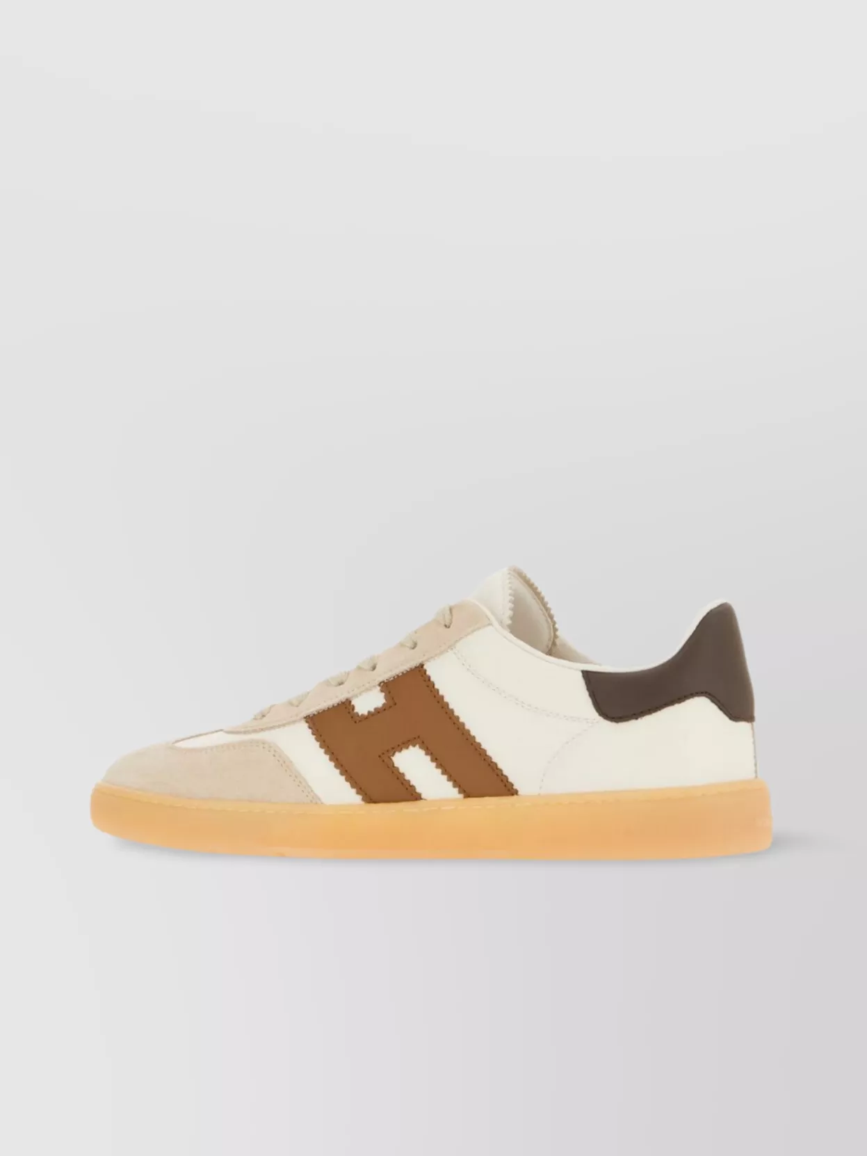 Hogan Leather Sneakers With Contrast Panels And Rubber Sole