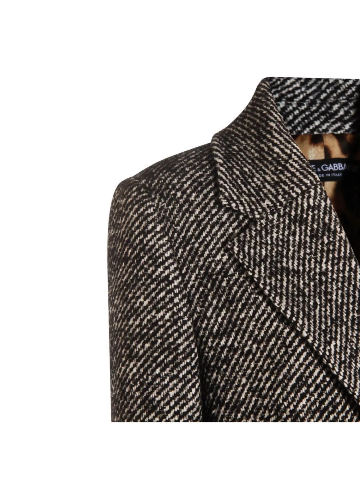 Dolce&Gabbana Textured Fabric Coat Long Sleeves