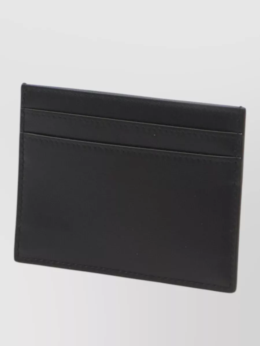 Saint Laurent Tiny Cassandre Calfskin Leather Cardholder