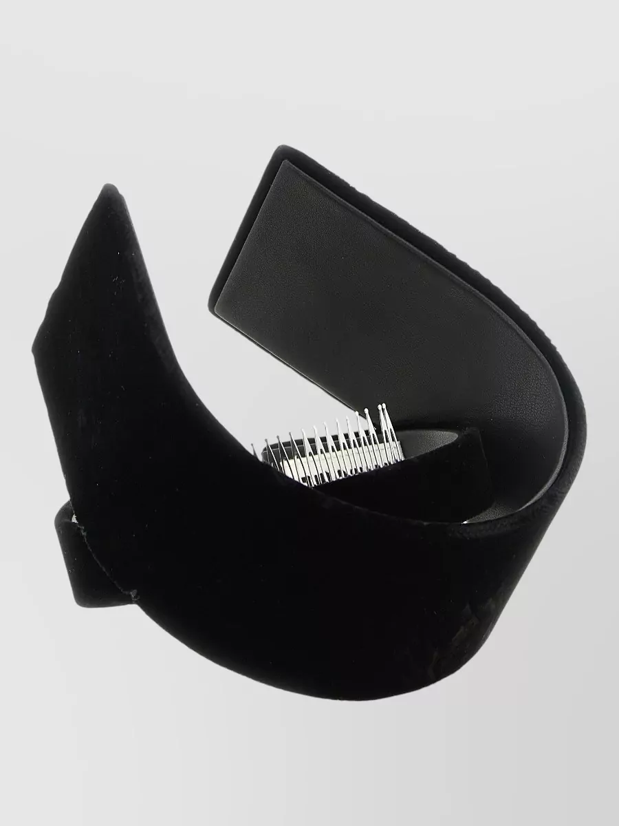 Comme des Garçons velvet-effect asymmetric headband