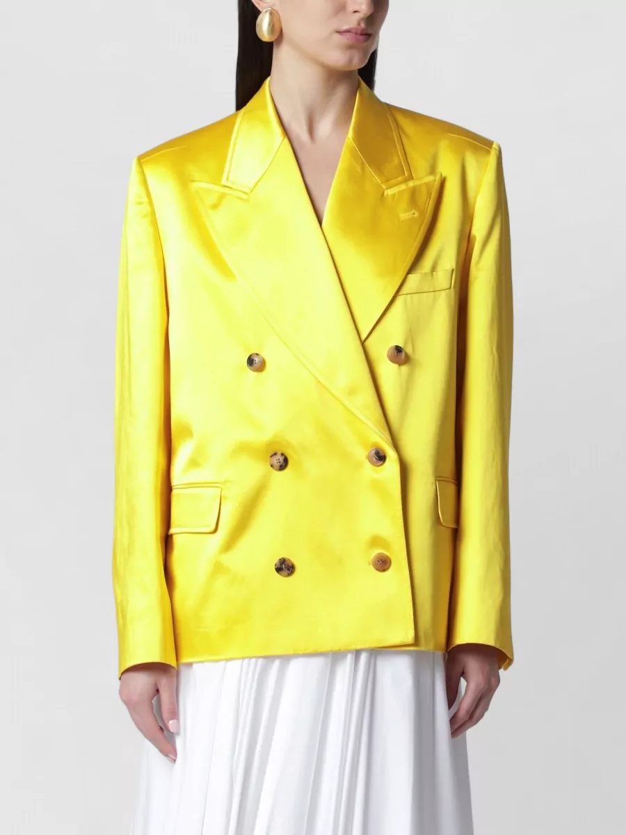 Dries Van Noten Double-Breasted Cotton Coat