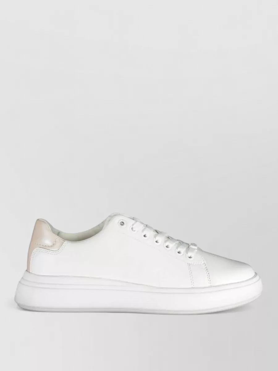 Calvin Klein Leather Low-Top Sneakers