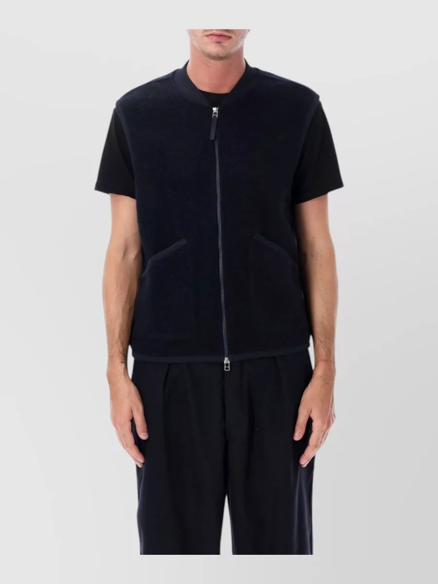 Universal Works wool zip waistcoat