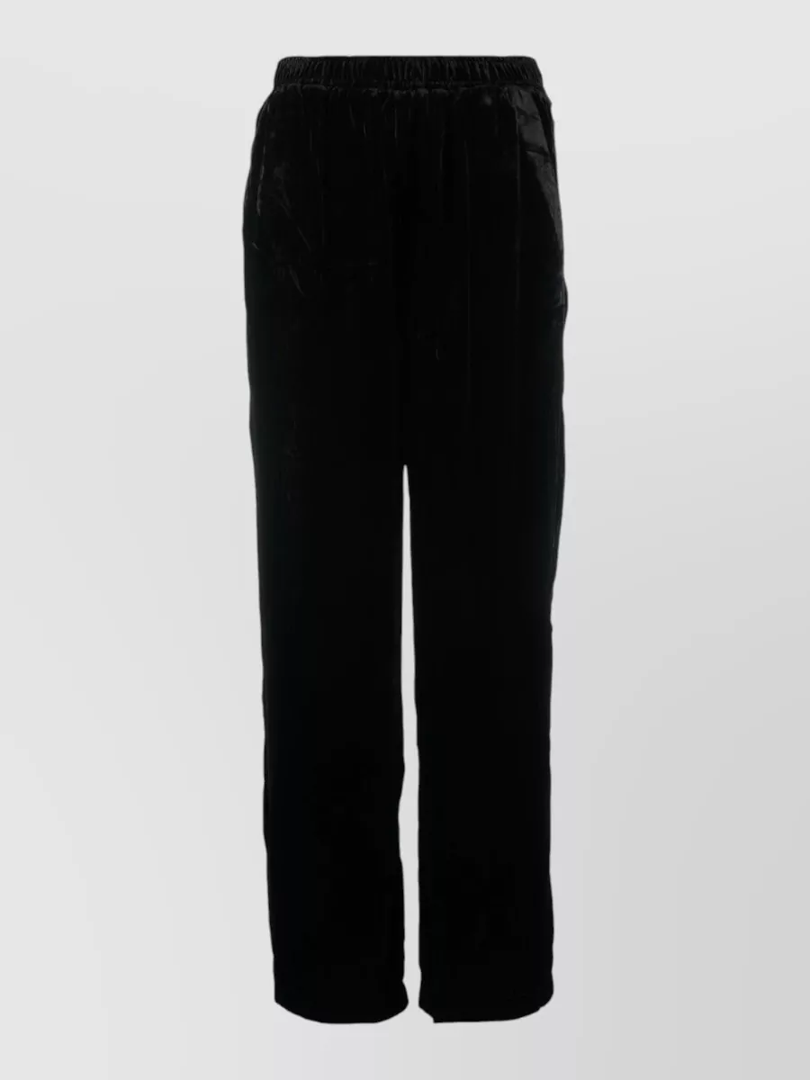 Gold Hawk Velvet straight-leg trousers