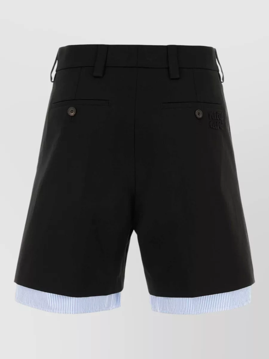 Miu Miu Cotton Bermuda Shorts
