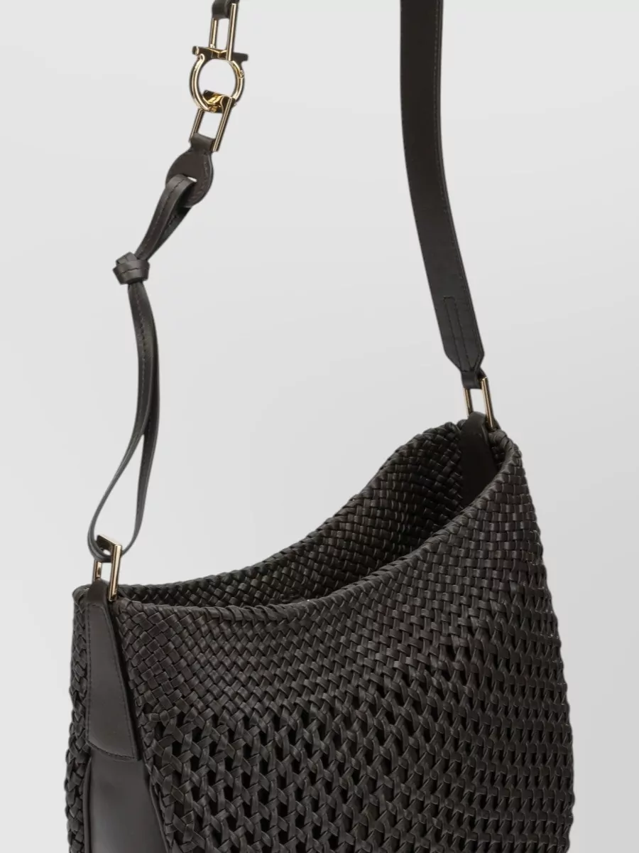 Ferragamo Hobo Smile Small Leather Shoulder Bag