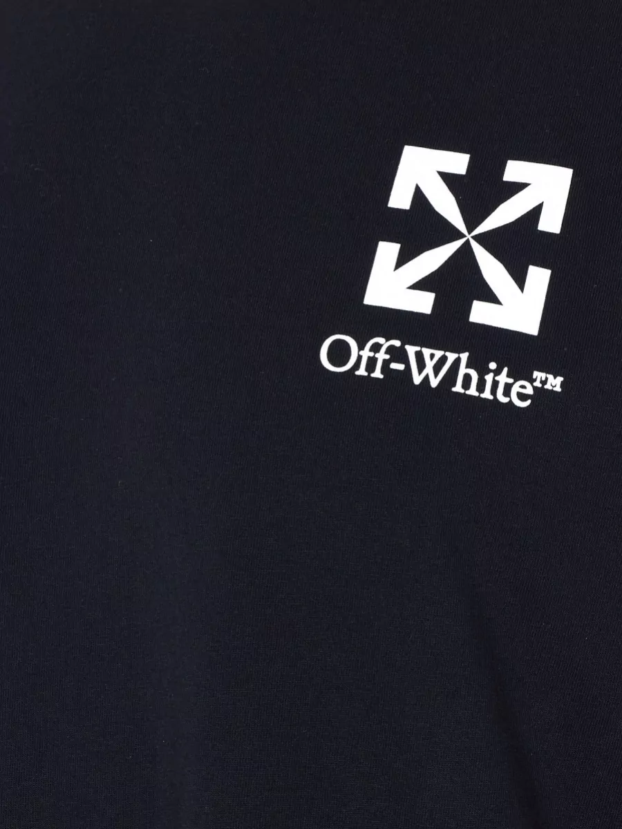 Off-White Cotton Slim-Fit Logo-Print Short-Sleeve T-Shirt